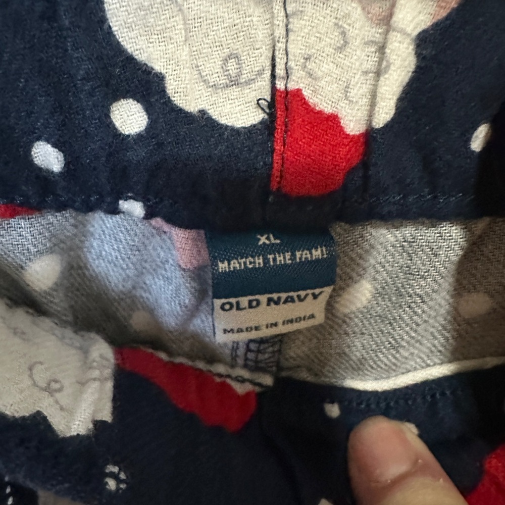 NWT Old Navy womens Christmas pajama shorts Flannel Santa XL - Picture 4 of 4